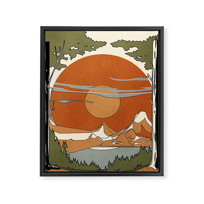 Wild Abstract Landscape 2 Framed Canvas Print Gallery Image 8