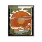 Wild Abstract Landscape 2 Framed Canvas Print Gallery Image 8