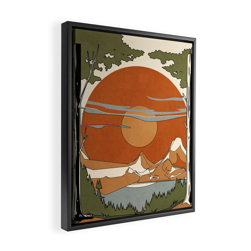 Wild Abstract Landscape 2 Framed Canvas Print Gallery Image 2