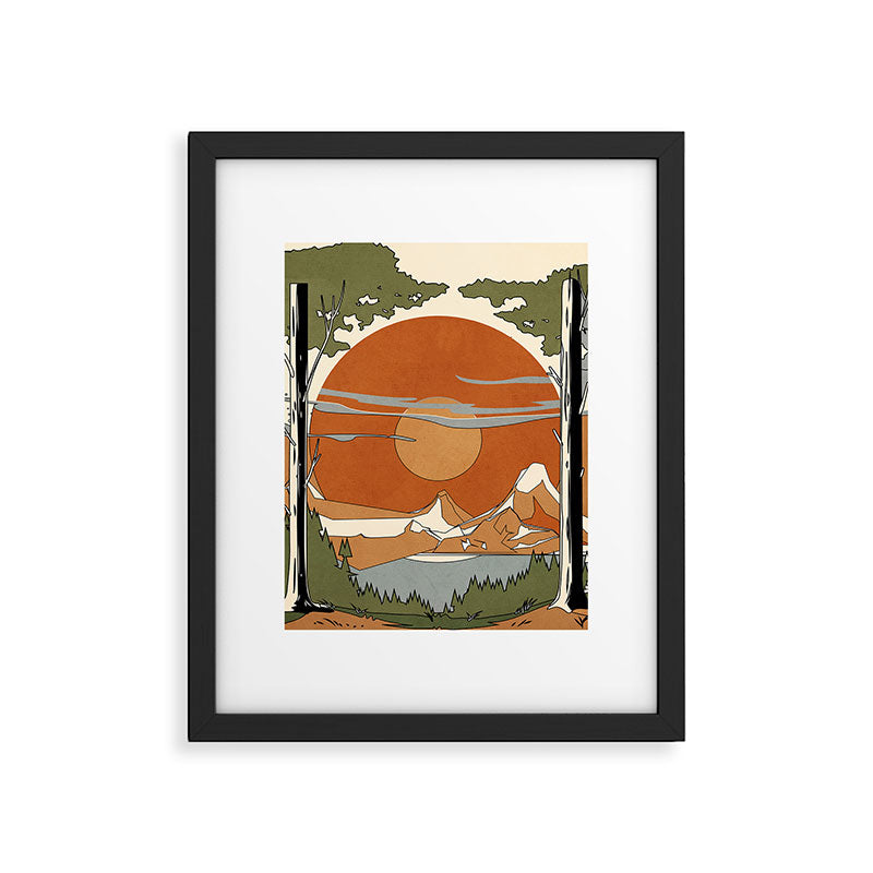 Wild Abstract Landscape 2 Framed Art Print Gallery Image 6