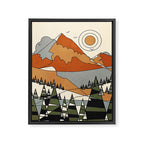 Wild Abstract Landscape 3 Framed Canvas Print Gallery Image 8