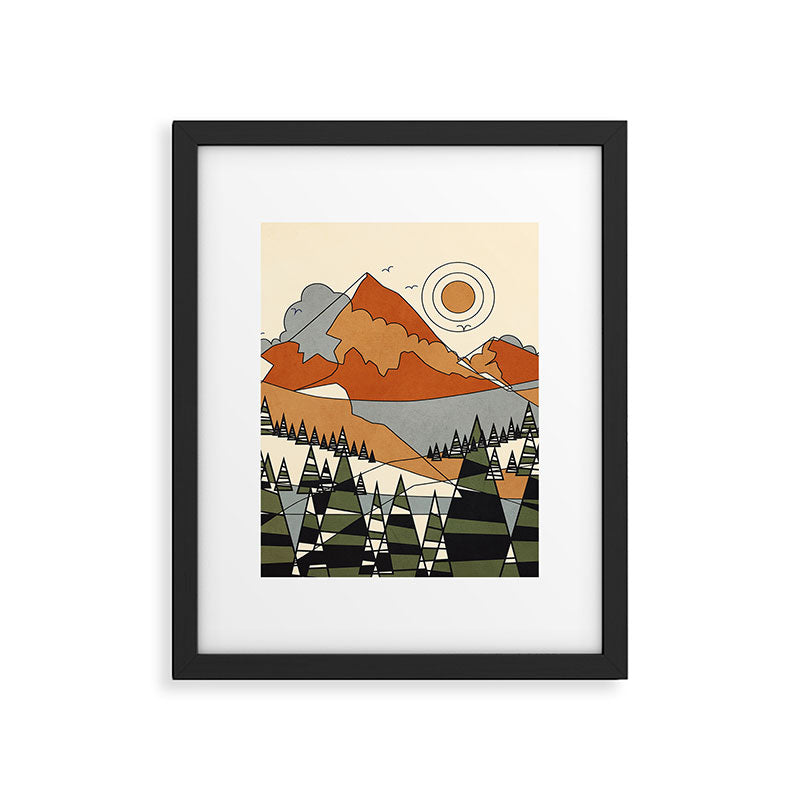 Wild Abstract Landscape 3 Framed Art Print Gallery Image 6