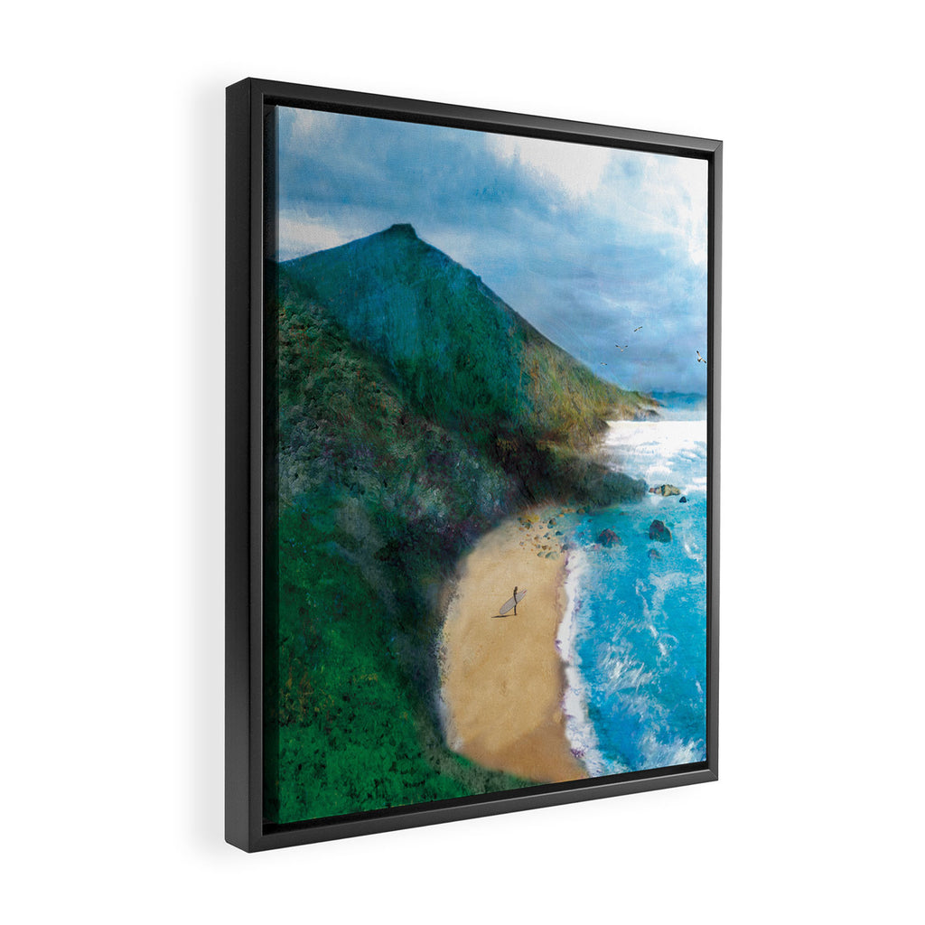 Wild Beach Framed Canvas Print Gallery Image 2