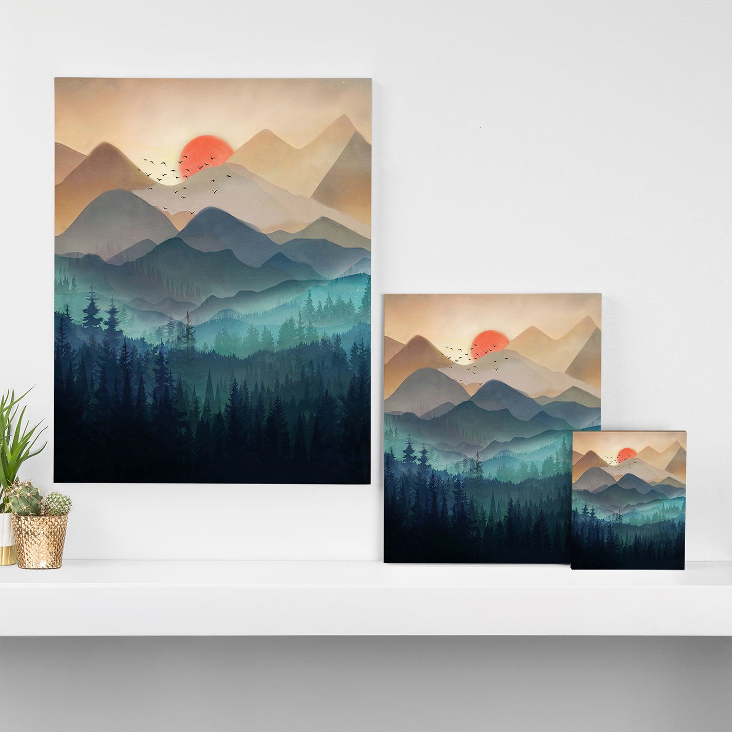 Wilderness Becomes Alive at Night Canvas Print Gallery Image 3