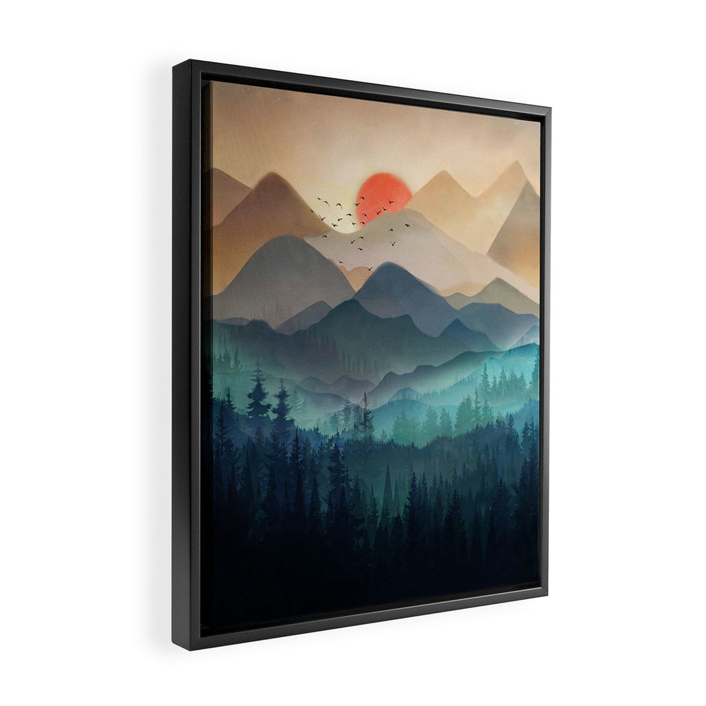 Wilderness Becomes Alive at Night Framed Canvas Print Gallery Image 2