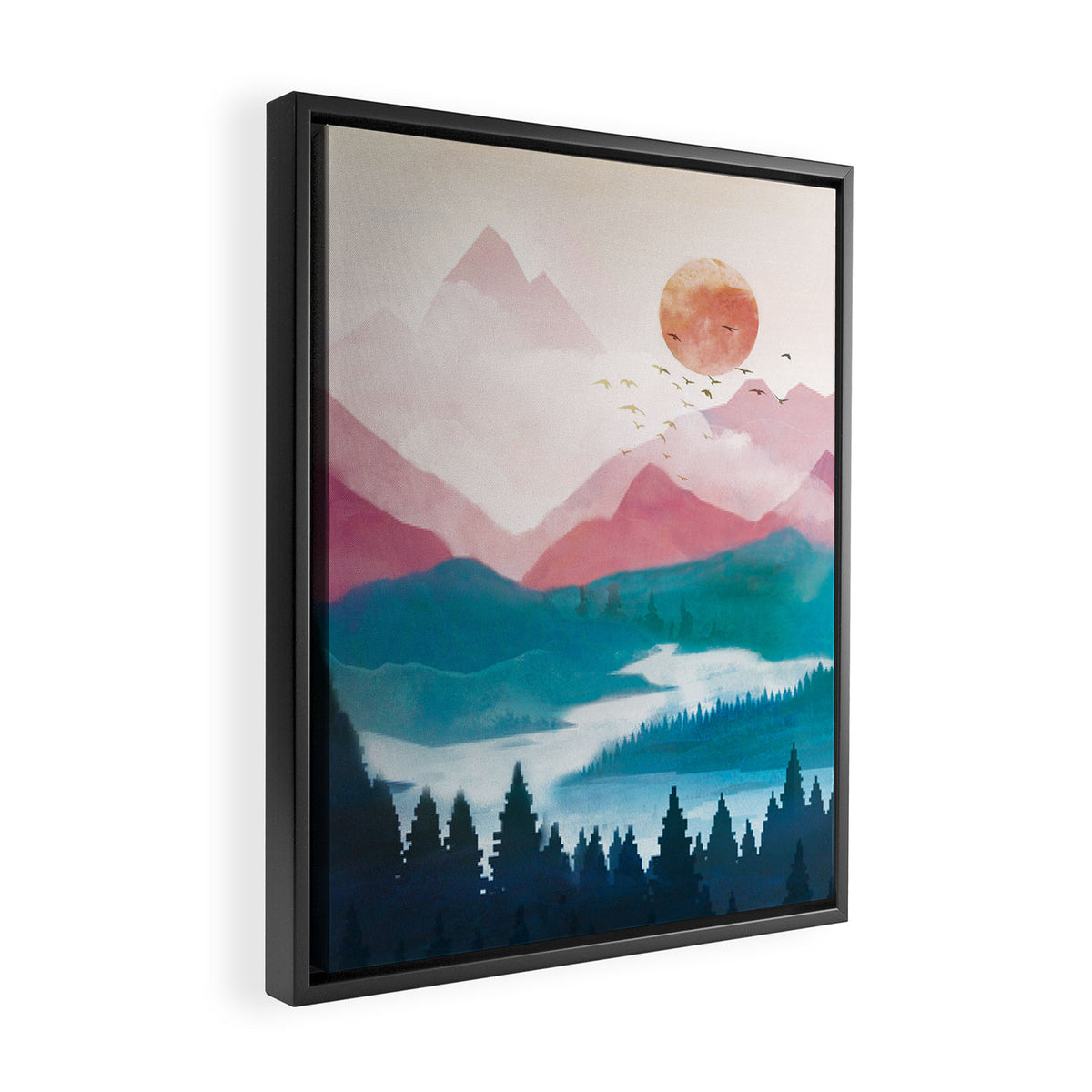 Wilderness Becomes Alive at Night II Framed Canvas Print Gallery Image 2
