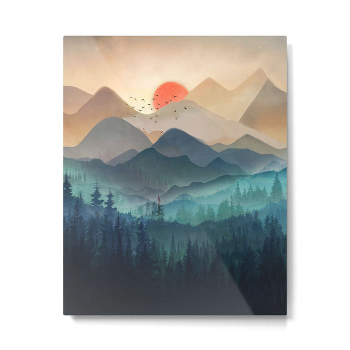 Wilderness Becomes Alive at Night Metal Print Gallery Image 1