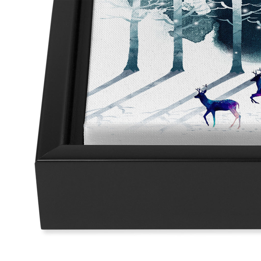 Winter Night 2 Framed Canvas Print Gallery Image 3