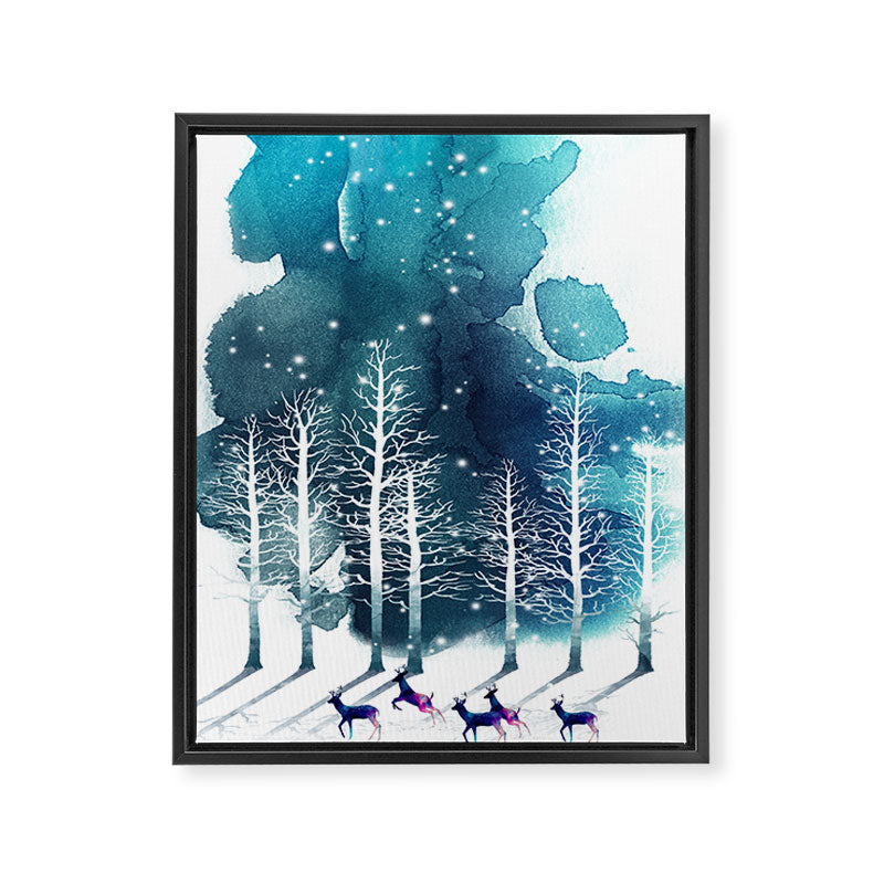 Winter Night 2 Framed Canvas Print Gallery Image 6