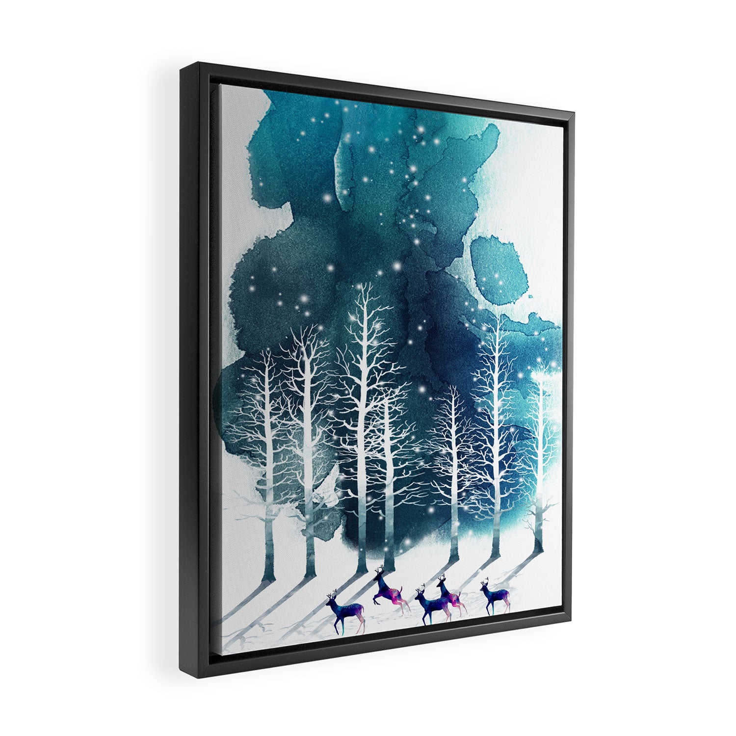 Winter Night 2 Framed Canvas Print Gallery Image 2