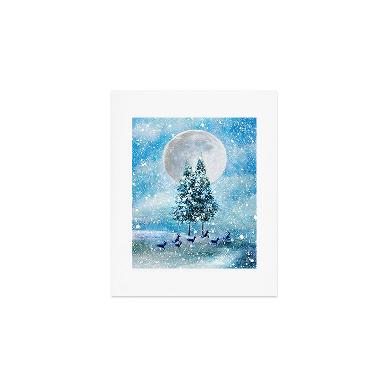 Winter Night 4 Art Print Gallery Image 1