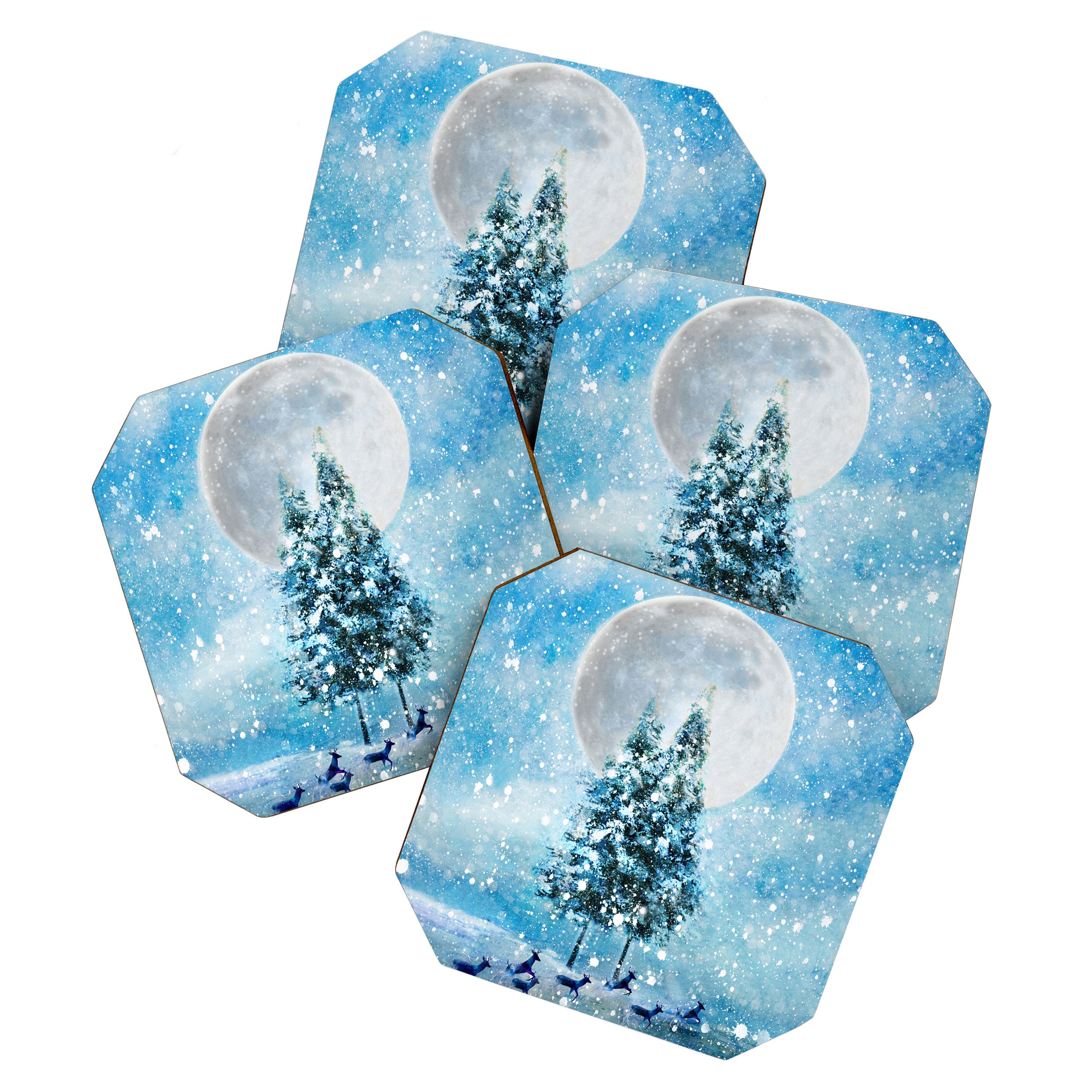 Winter Night 4 Coaster Gallery Image 1