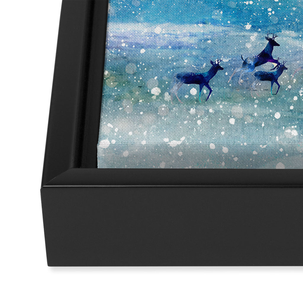 Winter Night 4 Framed Canvas Print Gallery Image 3