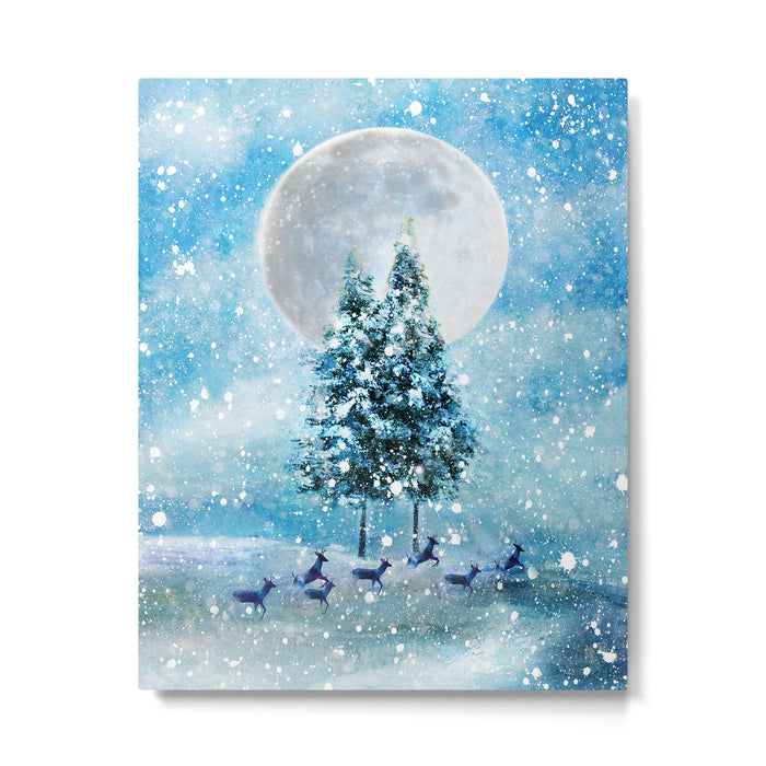 Winter Night 4 Metal Print Gallery Image 1