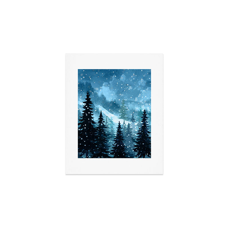 Winter Night Art Print Gallery Image 1
