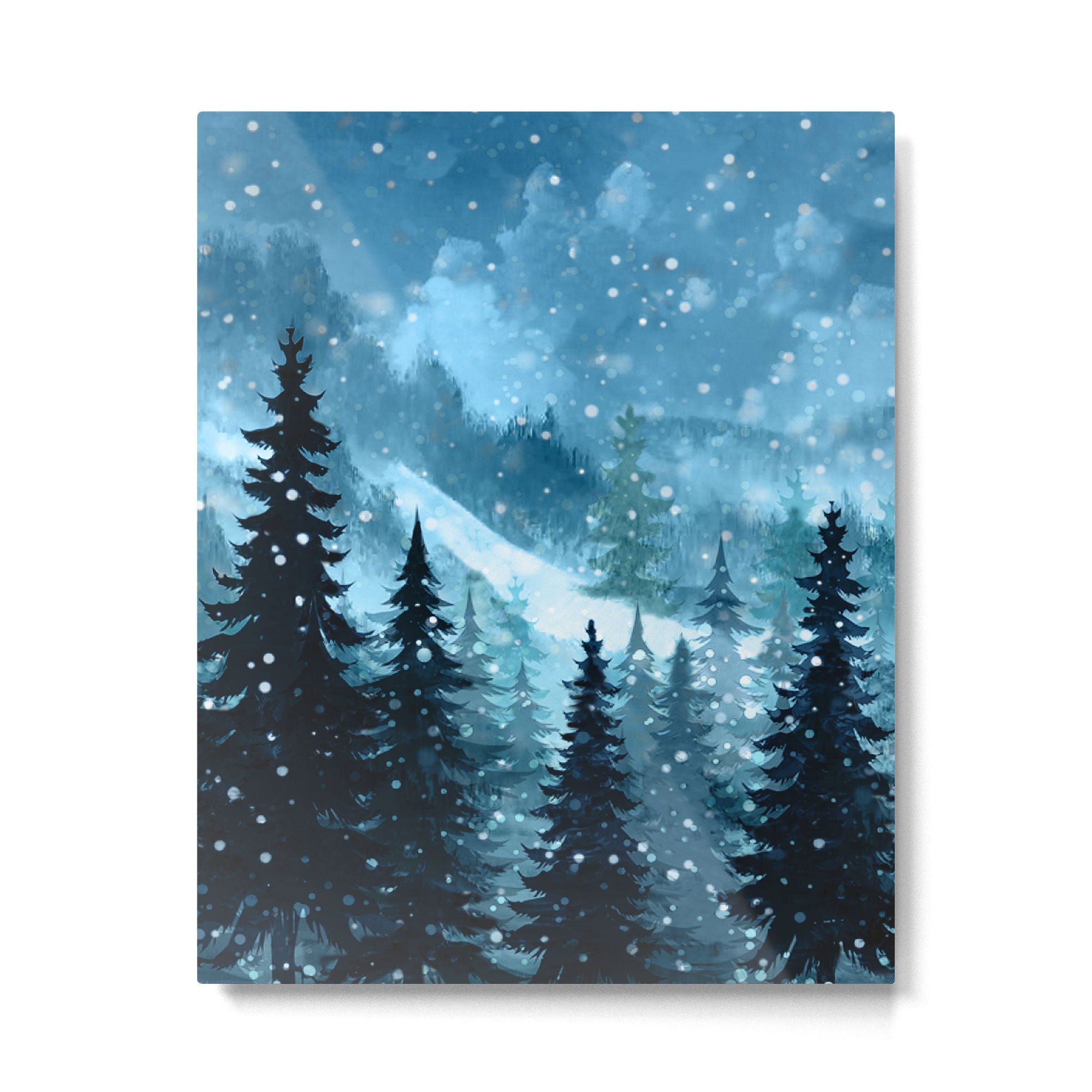 Winter Night Metal Print Gallery Image 4