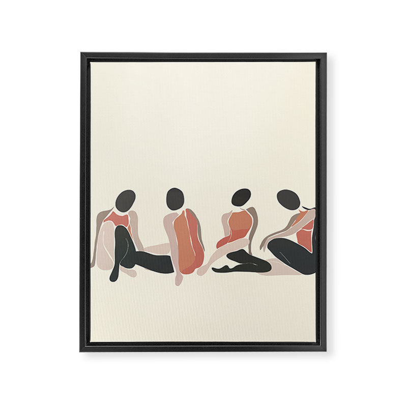 Woman Forms Framed Canvas Print Gallery Image 6
