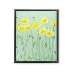Yellow Wildflowers II Framed Canvas Print Gallery Image 6
