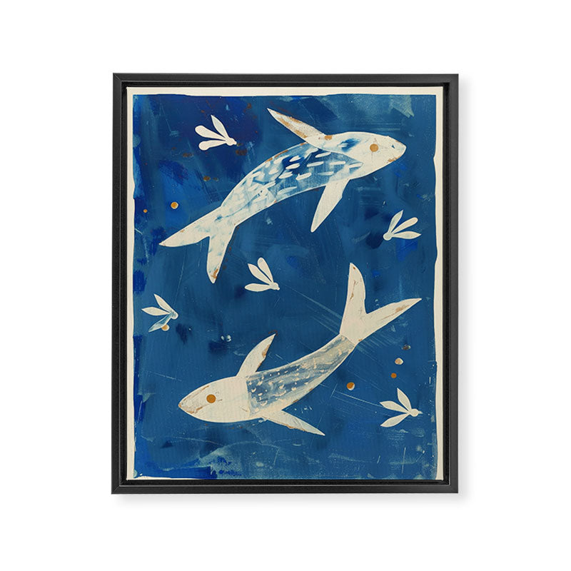 Zen Pond Art Framed Canvas Print Gallery Image 6