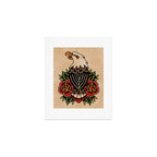 Colour Vintage Eagle Art Print Gallery Image 1
