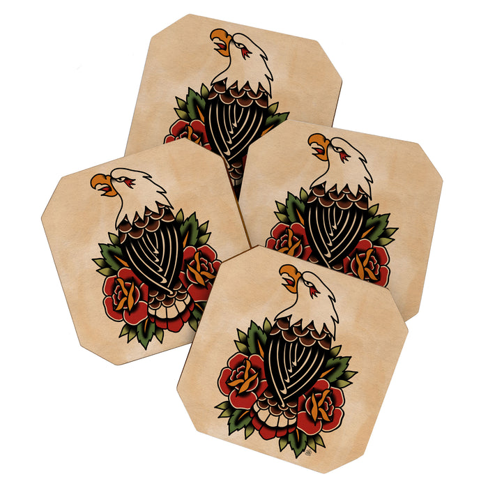 Colour Vintage Eagle Coaster Gallery Image 1