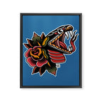 Snake Tattoo Framed Canvas Print Gallery Image 8