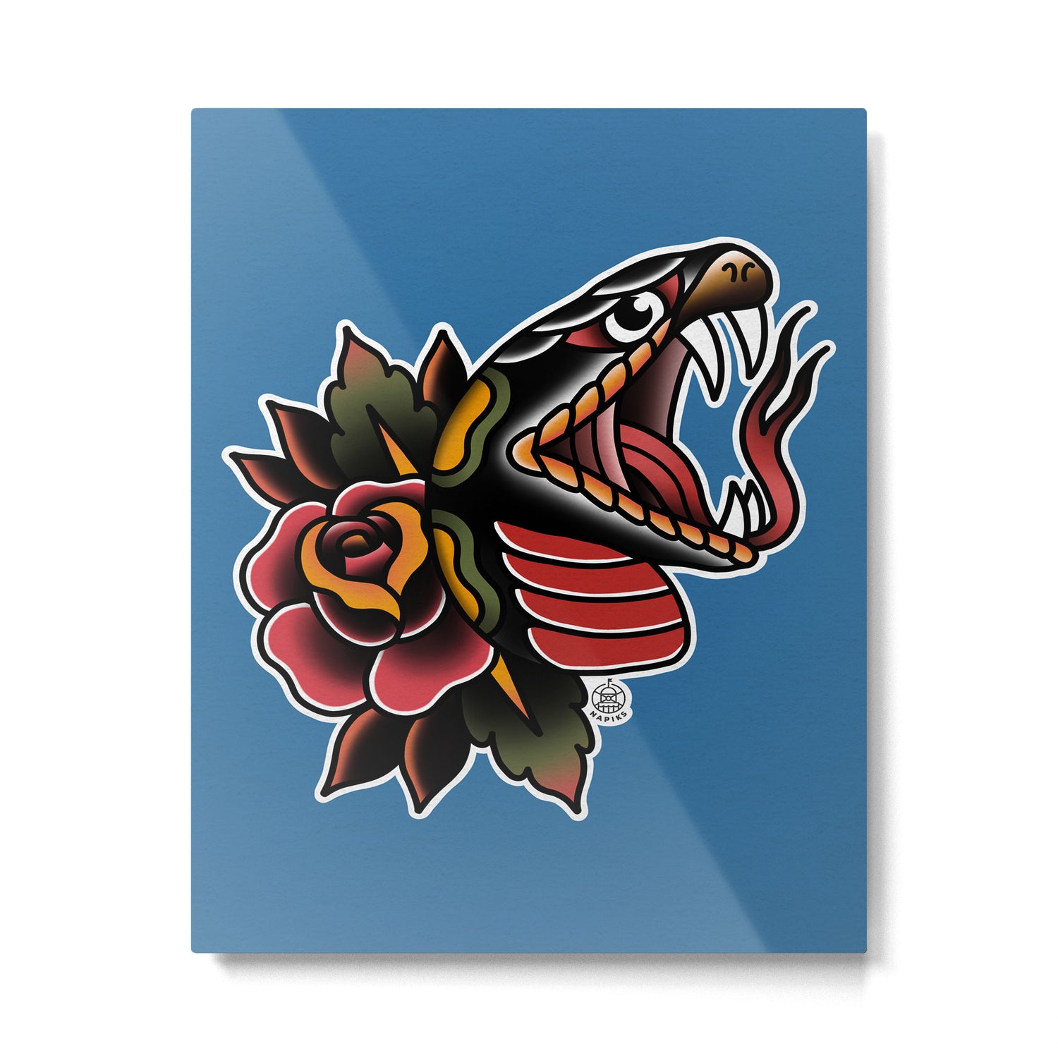 Snake Tattoo Metal Print Gallery Image 6