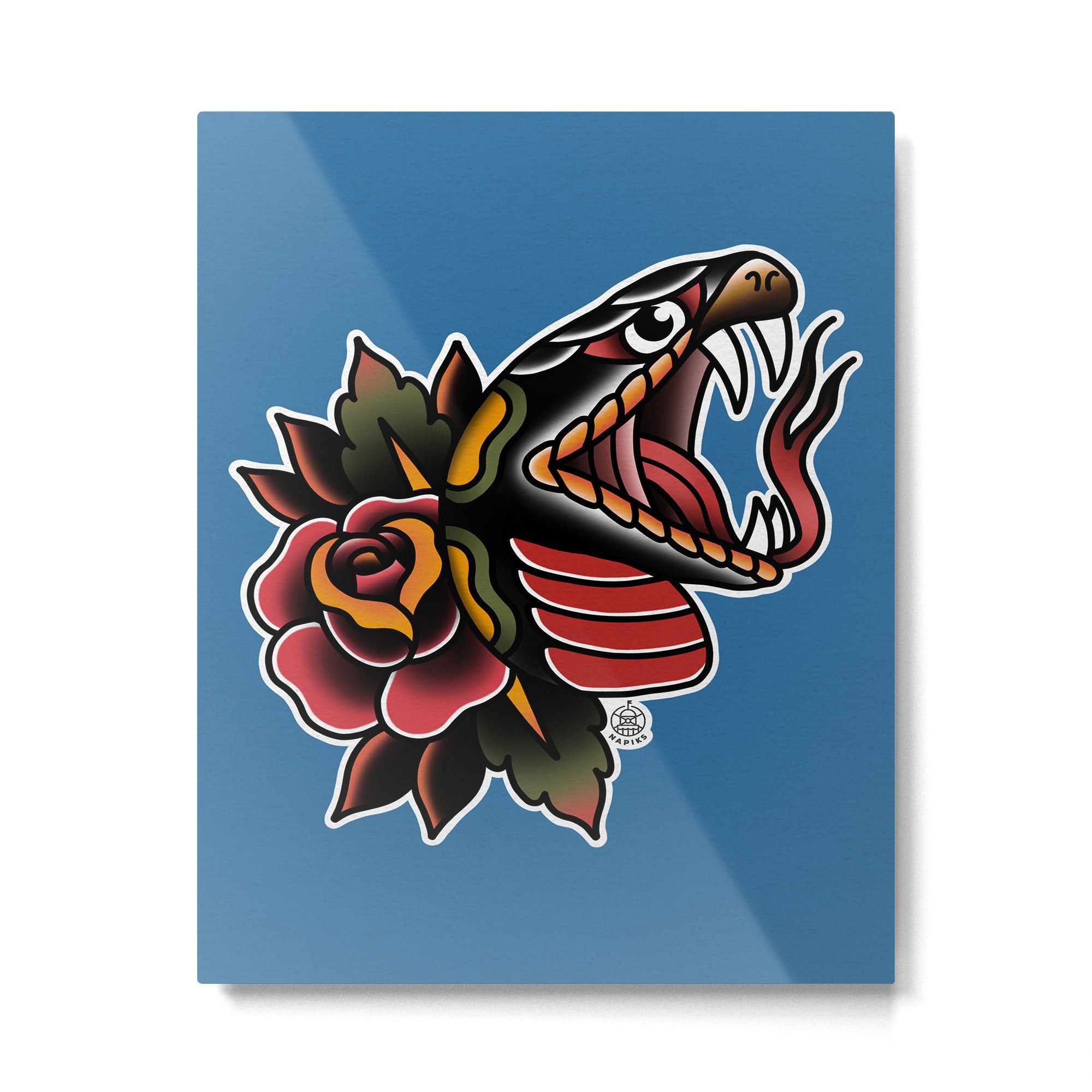 Snake Tattoo Metal Print Gallery Image 6