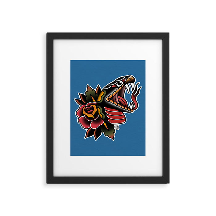 Snake Tattoo Framed Art Print Gallery Image 1