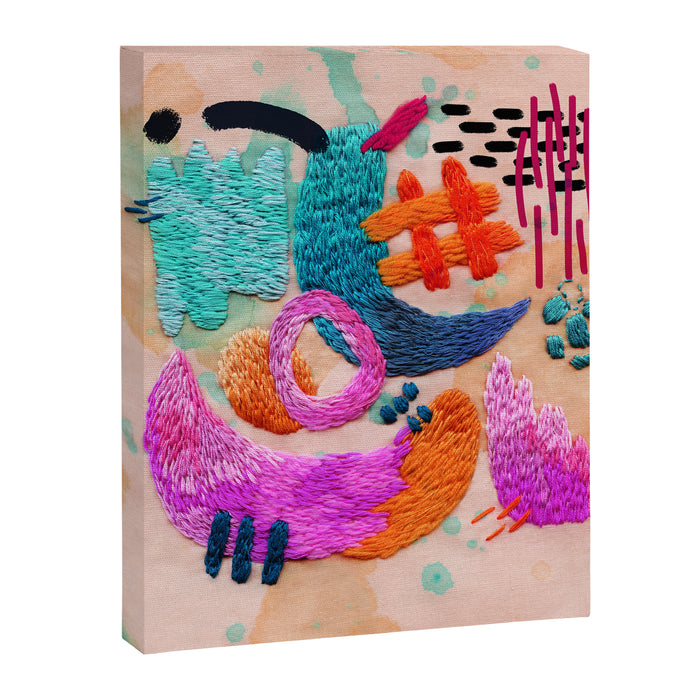 abstract embroidery Canvas Print Gallery Image 1