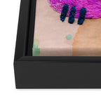 abstract embroidery Framed Canvas Print Gallery Image 3