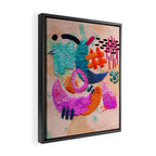 abstract embroidery Framed Canvas Print Gallery Image 2