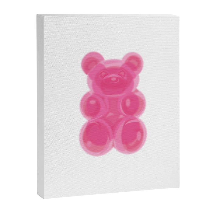 Hot Pink Gummy Bear Canvas Print Gallery Image 1