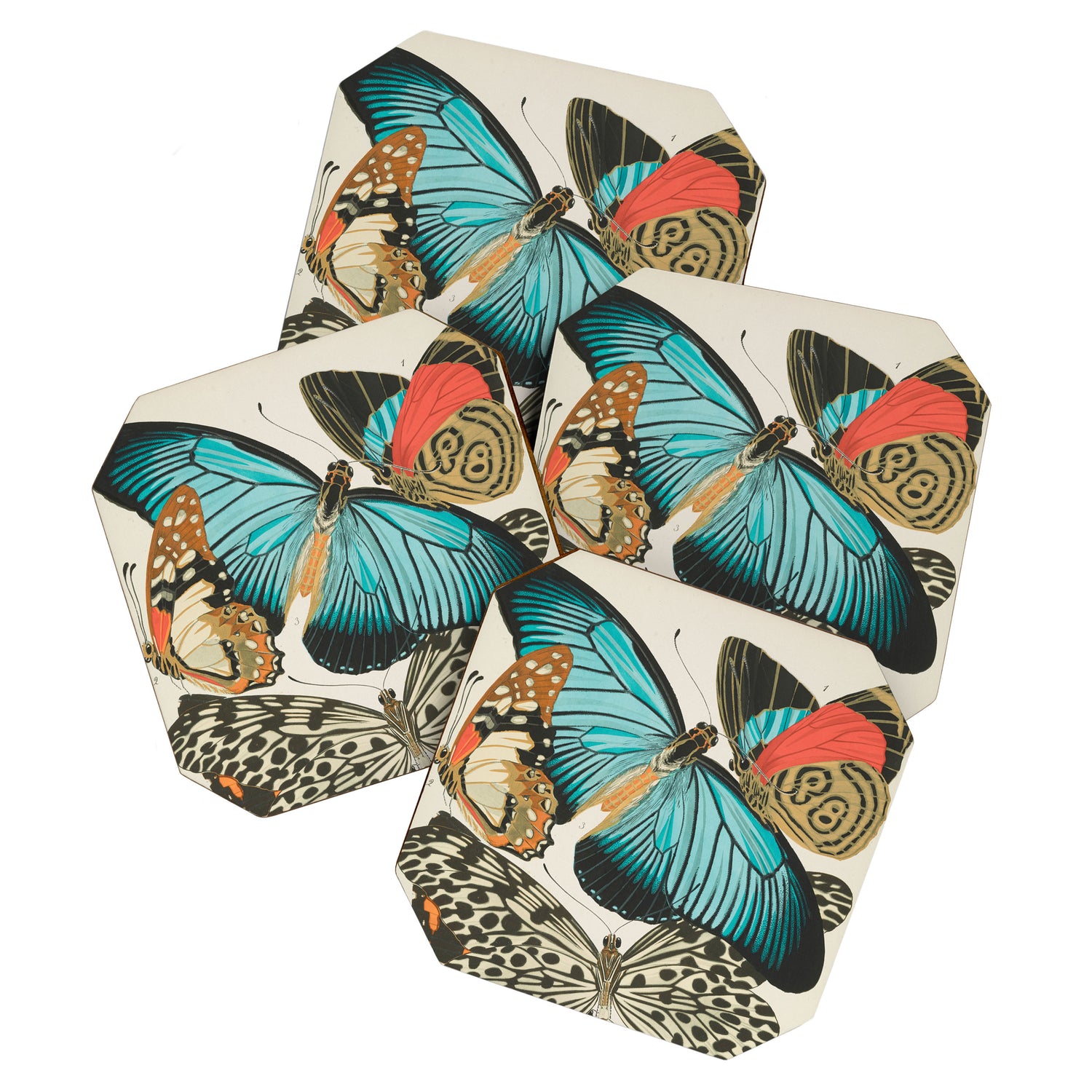 Butterfly Print by E.A. Seguy, 1925 #2 Coaster Gallery Image 1