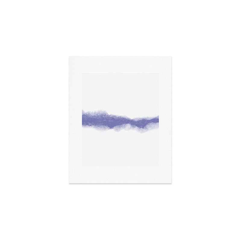 Abstract Watercolor Very Peri Periwinkle Painting Art Print Gallery Image 1
