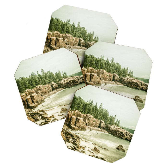 Acadia National Park Maine Rocky Beach Coaster Gallery Image 1