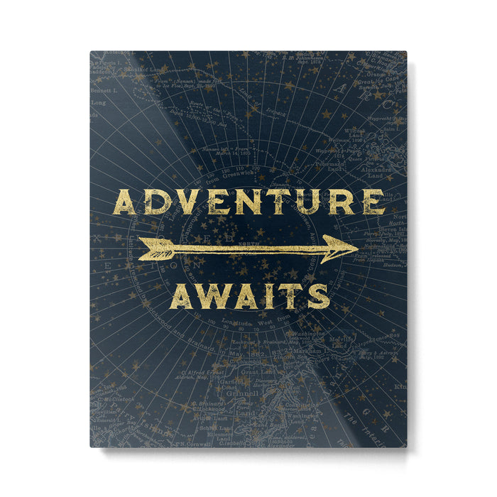 Adventure Awaits Metal Print Gallery Image 1
