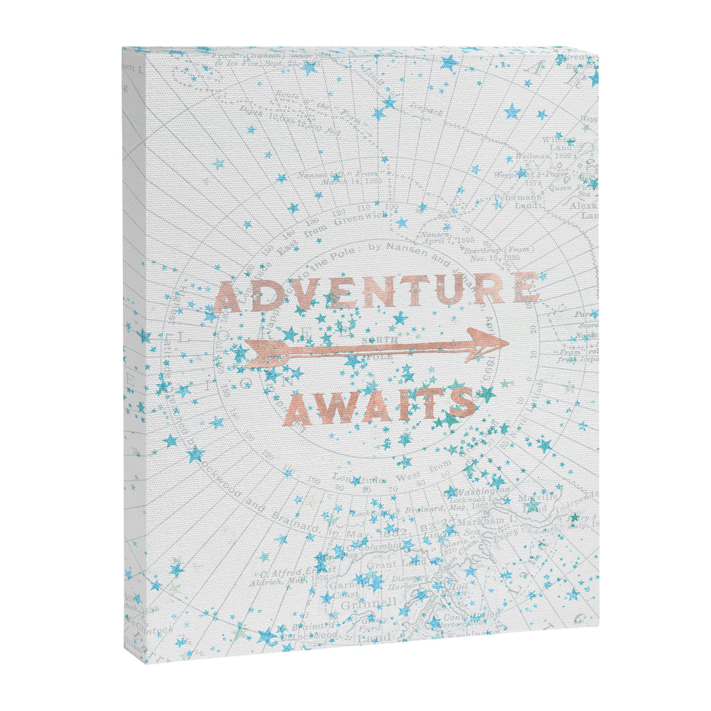 Adventure Awaits Rose Gold Canvas Print Gallery Image 8