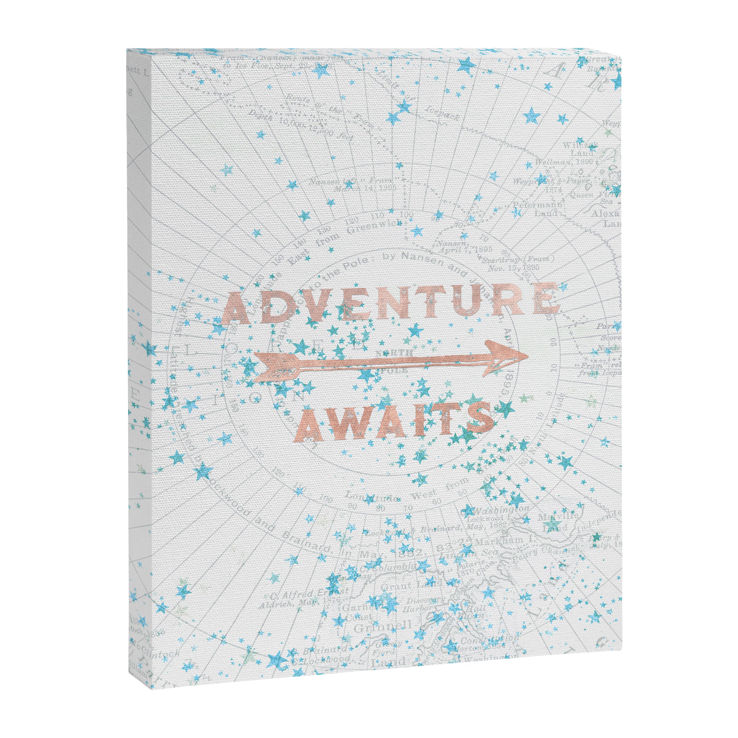 Adventure Awaits Rose Gold Canvas Print Gallery Image 8