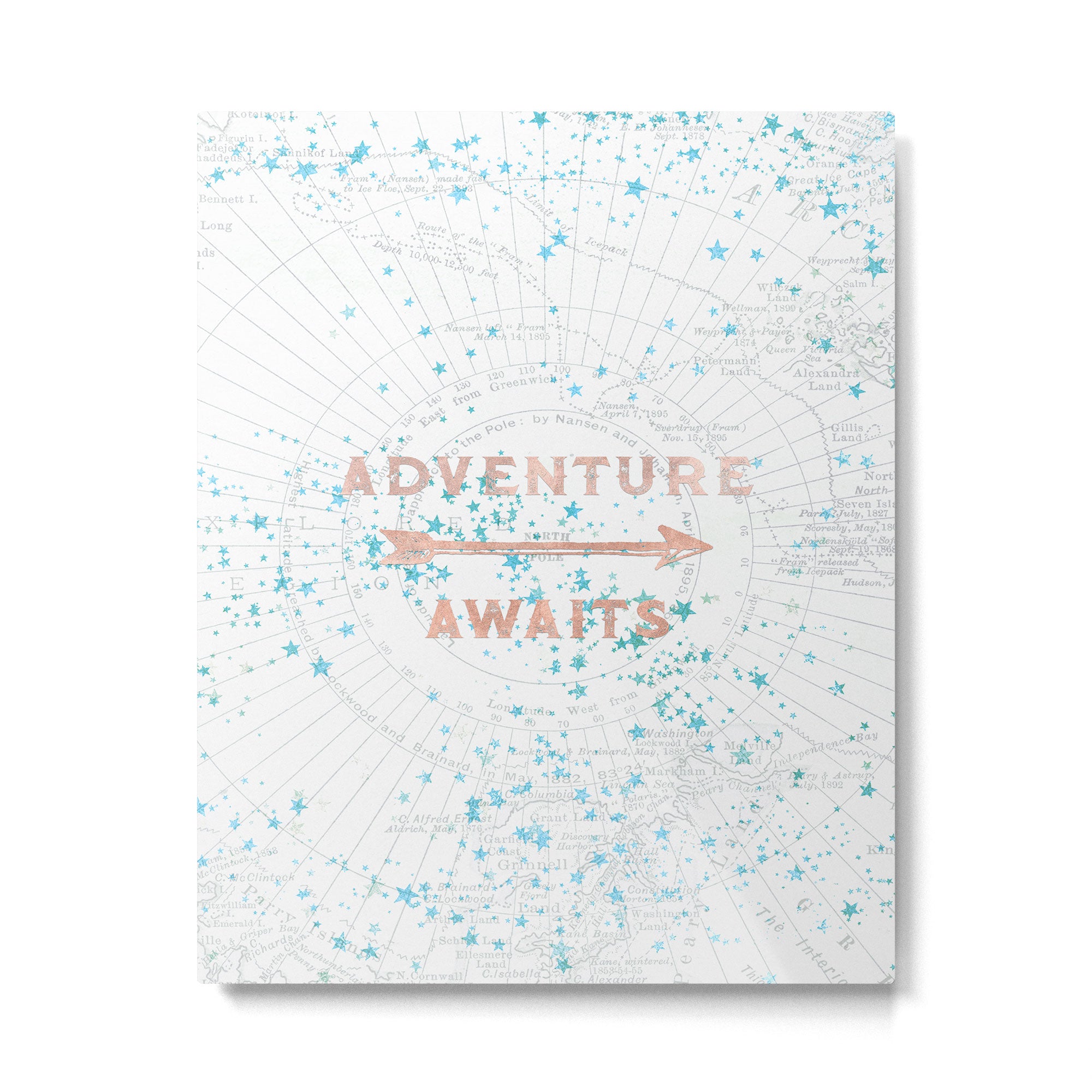 Adventure Awaits Rose Gold Metal Print Gallery Image 6