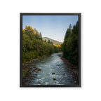 Adventure Forest River II - Pacific Northwest Wanderlust Framed Canvas Print Gallery Image 6