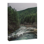 Adventure Forest River - Pacific Northwest Wanderlust Canvas Print Gallery Image 6