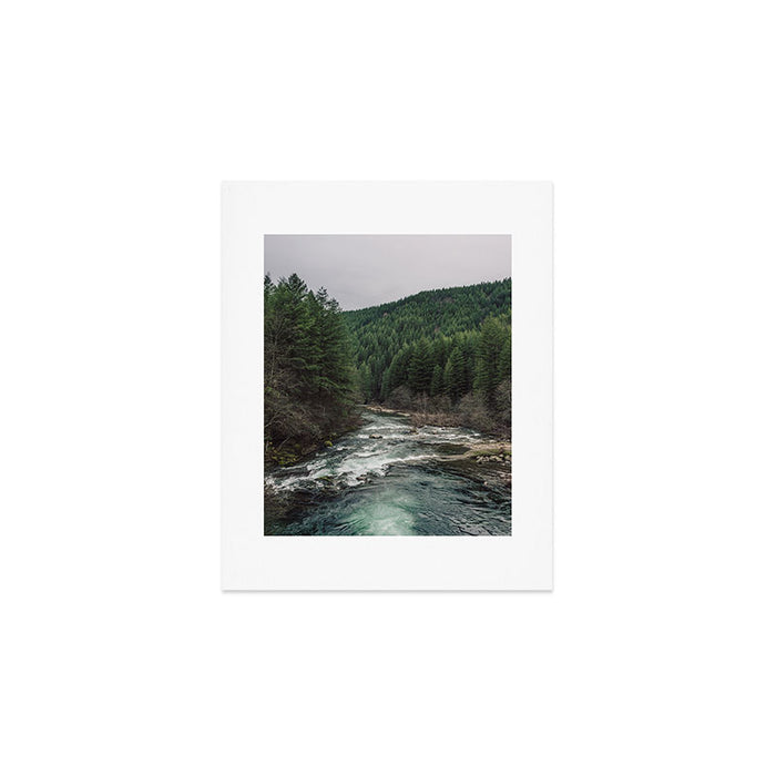 Adventure Forest River - Pacific Northwest Wanderlust Art Print Gallery Image 1