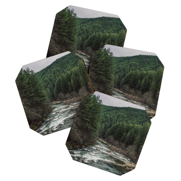 Adventure Forest River - Pacific Northwest Wanderlust Coaster Gallery Image 1