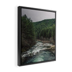 Adventure Forest River - Pacific Northwest Wanderlust Framed Canvas Print Gallery Image 2
