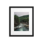 Adventure Forest River - Pacific Northwest Wanderlust Framed Art Print Gallery Image 5