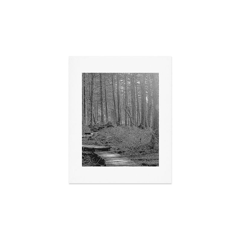 Adventure Nature Path Black and White Art Print Gallery Image 1