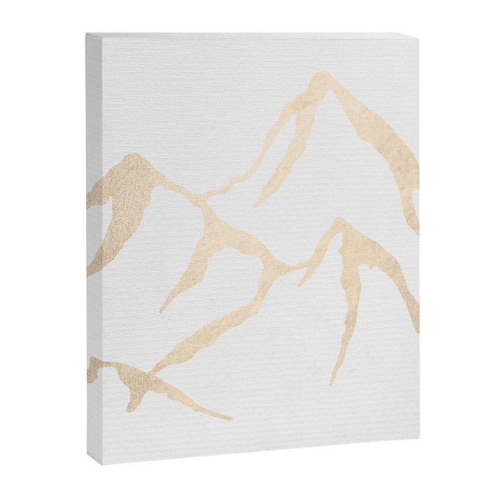Adventure White Gold Mountains Canvas Print Gallery Image 1