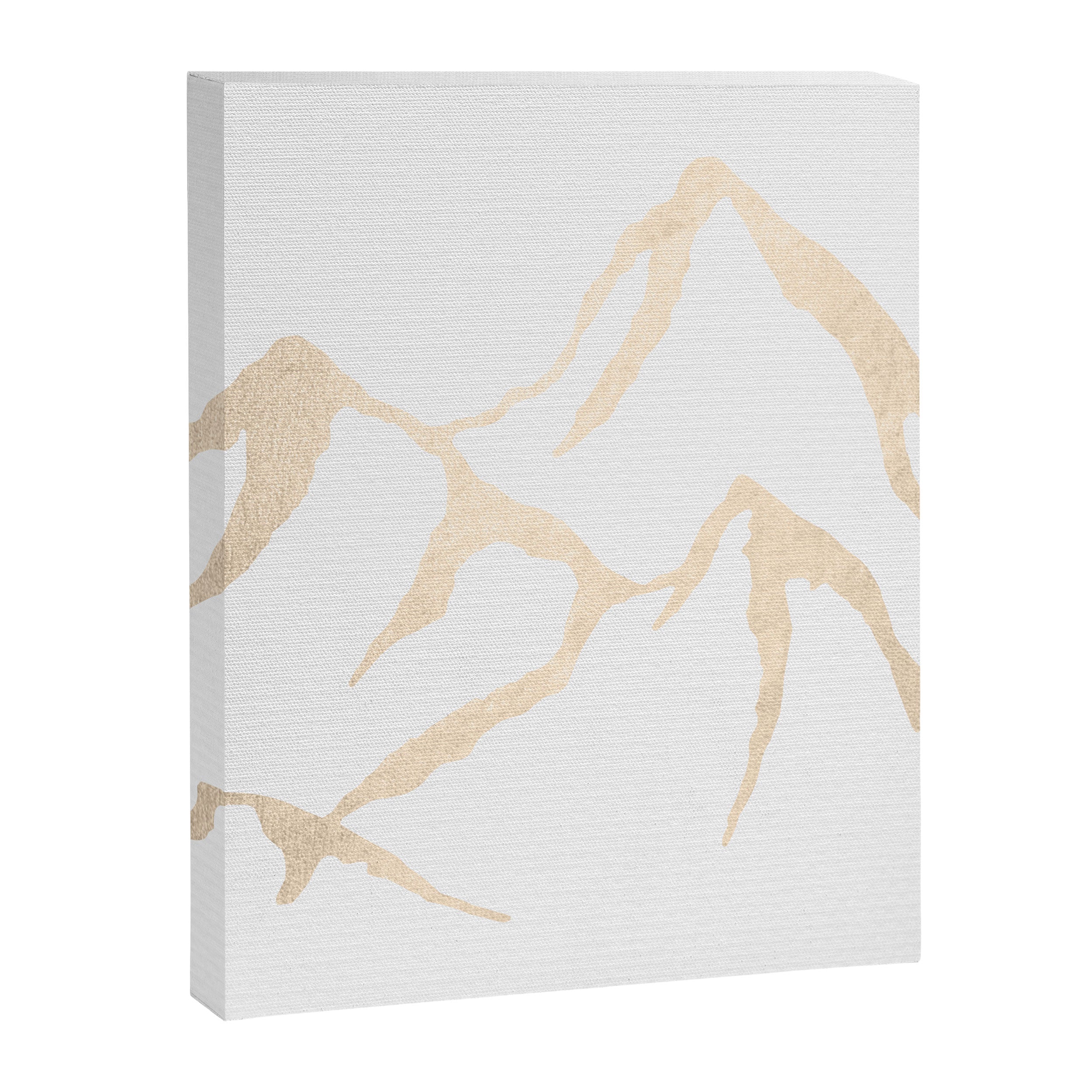 Adventure White Gold Mountains Canvas Print Gallery Image 8