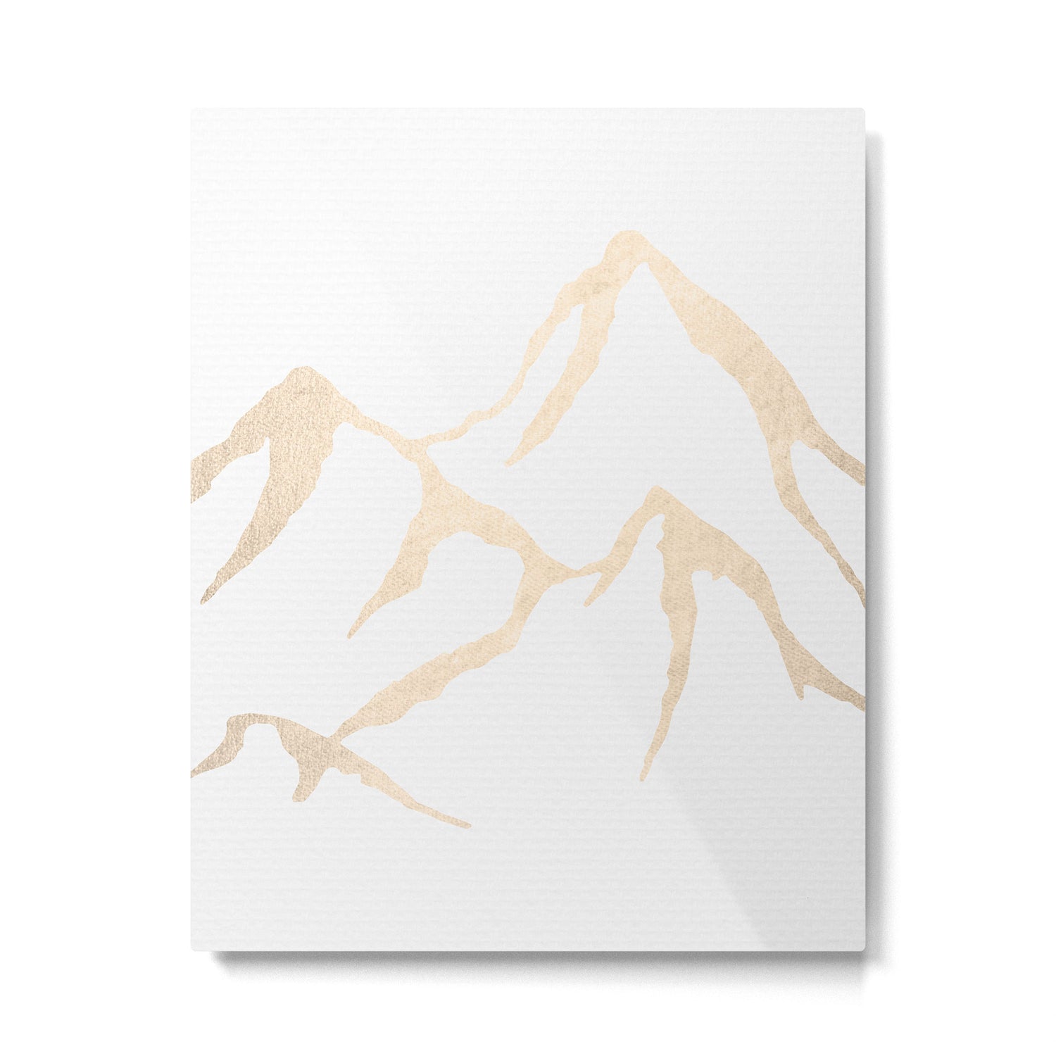 Adventure White Gold Mountains Metal Print Gallery Image 6